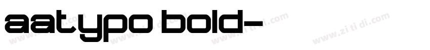 aatypo bold字体转换